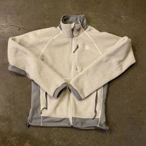 The North Face Summit Series Fuzzy Full‎ Zip Fleece Jacket White Women’s Medium
